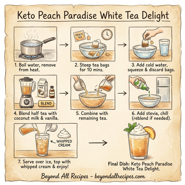 Keto Peach Paradise White Tea Delight instructions