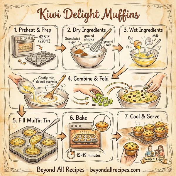 Kiwi Delight Muffins instructions