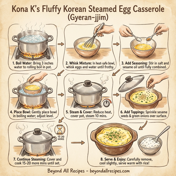 Kona K's Fluffy Korean Steamed Egg Casserole (Gyeran-jjim) instructions