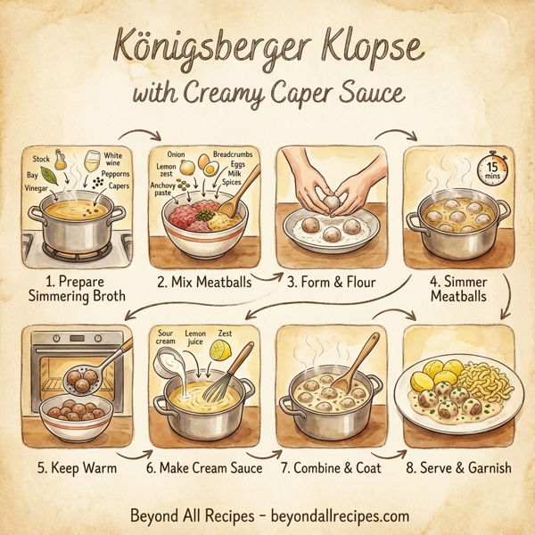Königsberger Klopse with Creamy Caper Sauce instructions