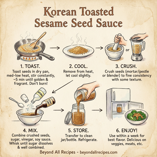 Korean Toasted Sesame Seed Sauce instructions