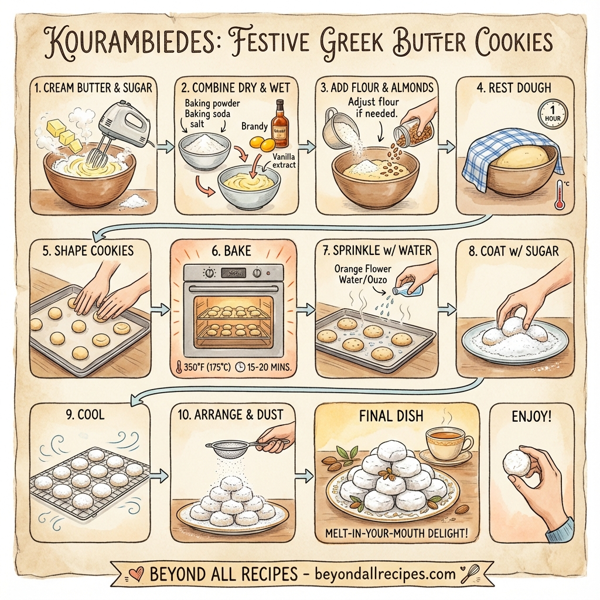 Kourambiedes: Festive Greek Butter Cookies instructions