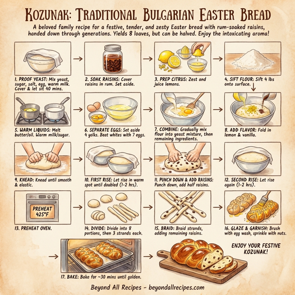 Kozunak: Traditional Bulgarian Easter Bread instructions