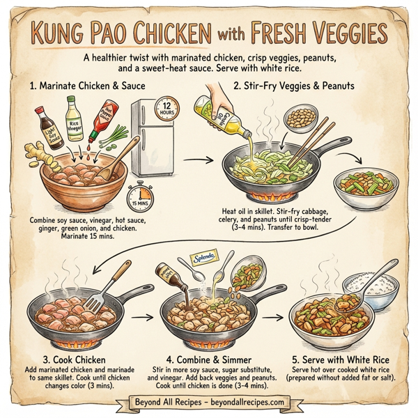 Kung Pao Chicken with Fresh Veggies instructions