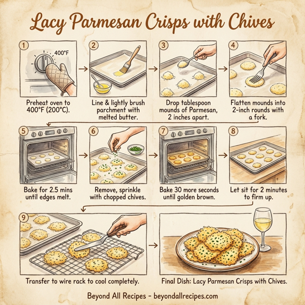 Lacy Parmesan Crisps with Chives instructions