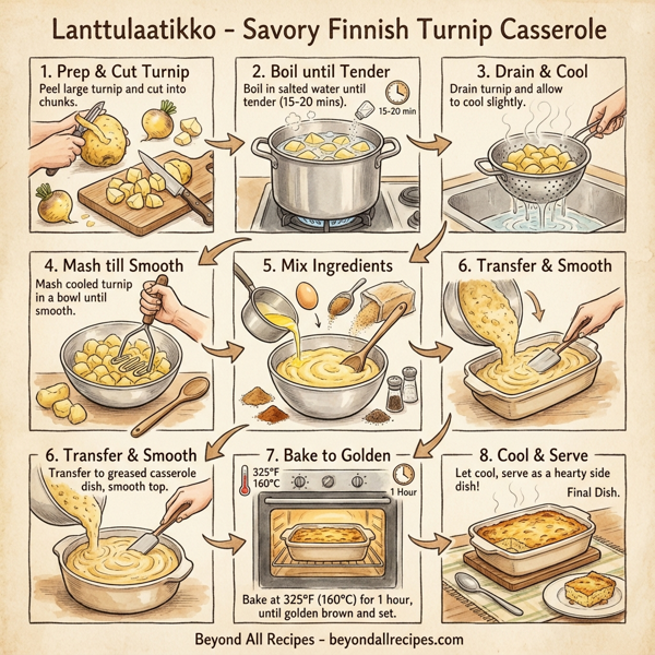 Lanttulaatikko - Savory Finnish Turnip Casserole instructions