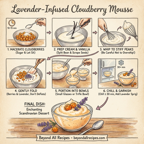 Lavender-Infused Cloudberry Mousse instructions