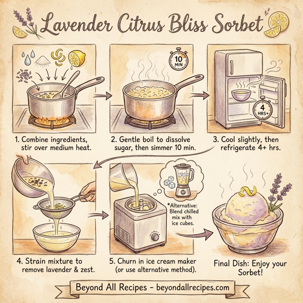 Lavender Citrus Bliss Sorbet instructions