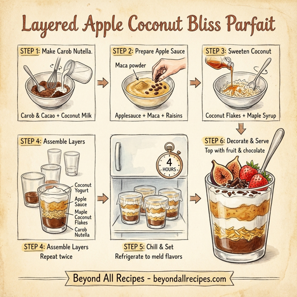 Layered Apple Coconut Bliss Parfait instructions
