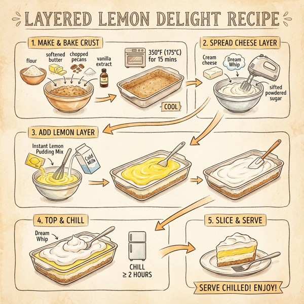Layered Lemon Delight instructions