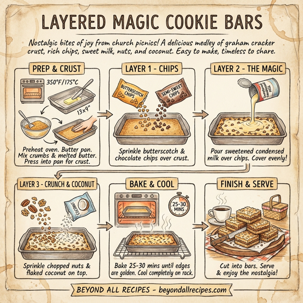 Layered Magic Cookie Bars instructions
