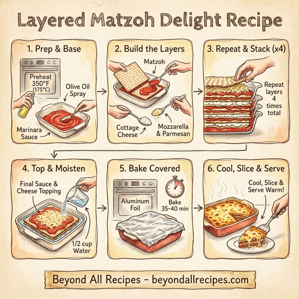 Layered Matzoh Delight instructions