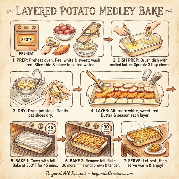 Layered Potato Medley Bake instructions