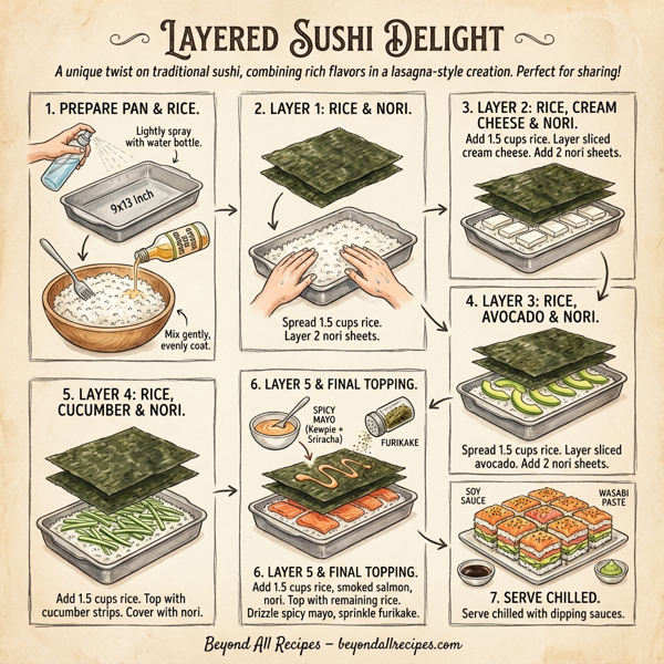 Layered Sushi Delight instructions