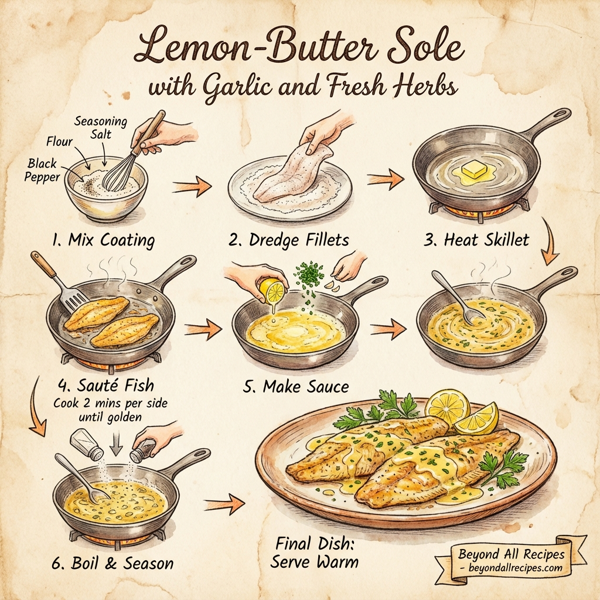 Lemon-Butter Sole with Garlic and Fresh Herbs instructions