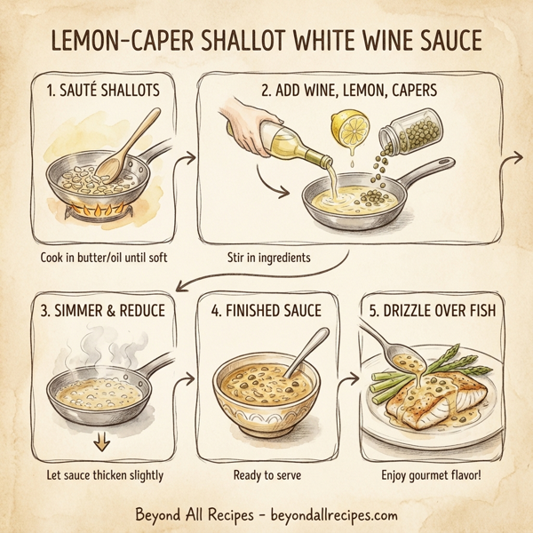 Lemon-Caper Shallot White Wine Sauce instructions