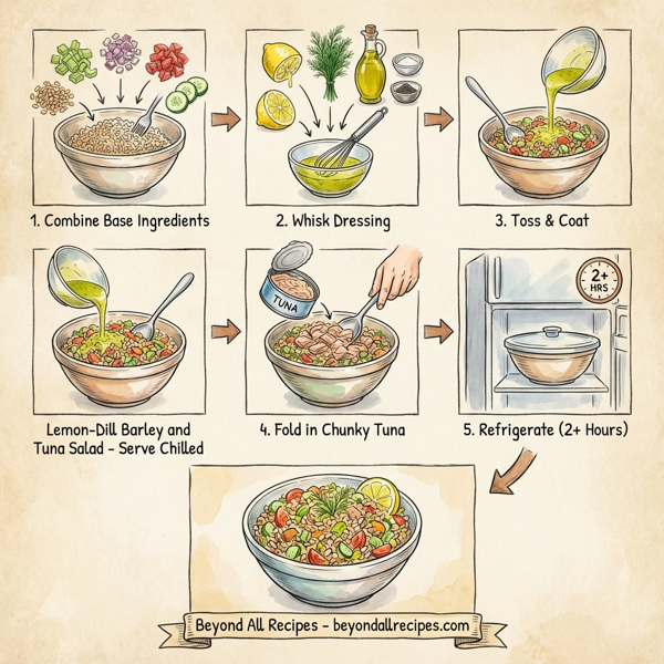 Lemon-Dill Barley and Tuna Salad instructions