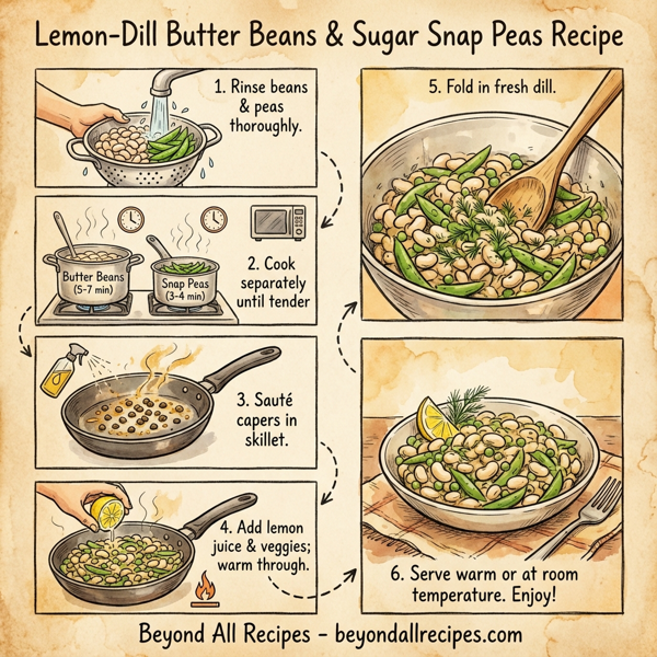 Lemon-Dill Butter Beans and Sugar Snap Peas instructions