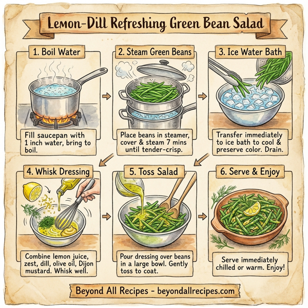 Lemon-Dill Refreshing Green Bean Salad instructions