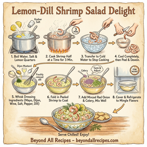 Lemon-Dill Shrimp Salad Delight instructions
