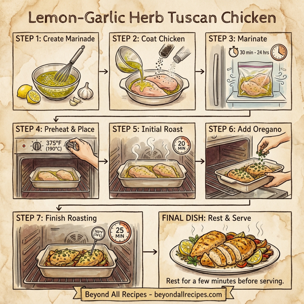 Lemon-Garlic Herb Tuscan Chicken instructions