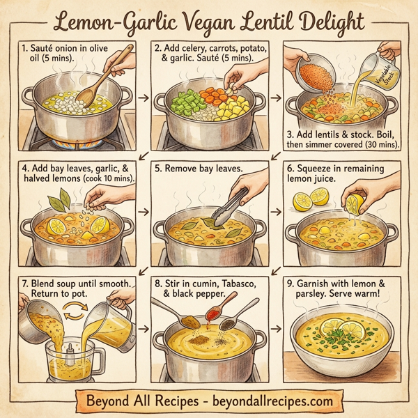 Lemon-Garlic Vegan Lentil Delight instructions