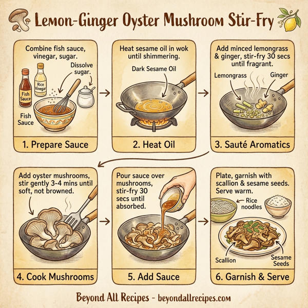 Lemon-Ginger Oyster Mushroom Stir-Fry instructions
