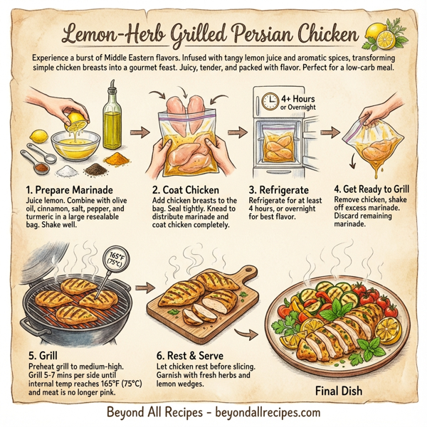 Lemon-Herb Grilled Persian Chicken instructions