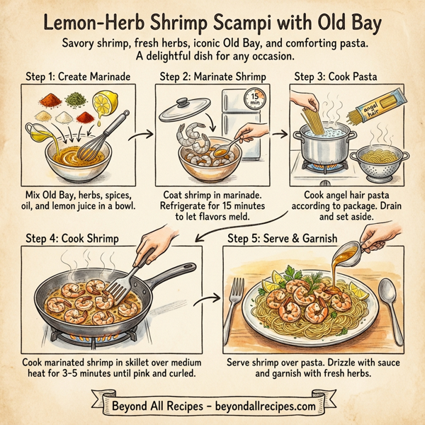 Lemon-Herb Shrimp Scampi with Old Bay instructions