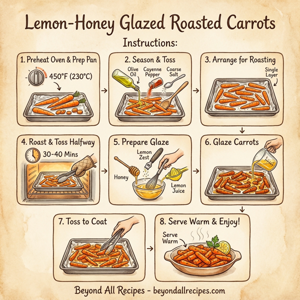 Lemon-Honey Glazed Roasted Carrots instructions