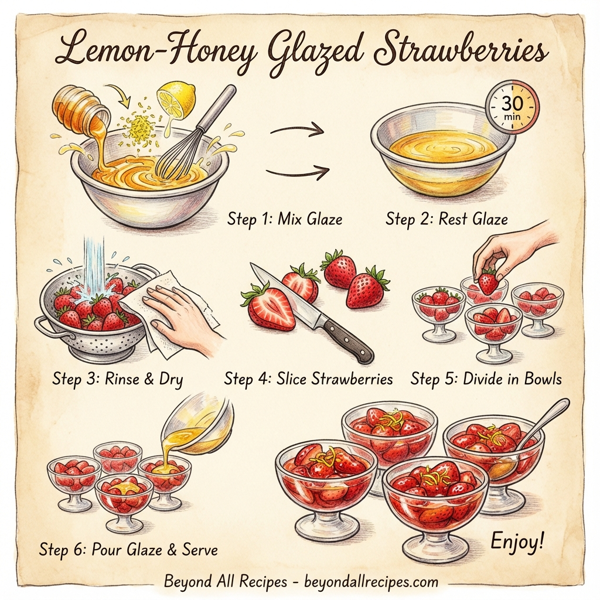 Lemon-Honey Glazed Strawberries instructions