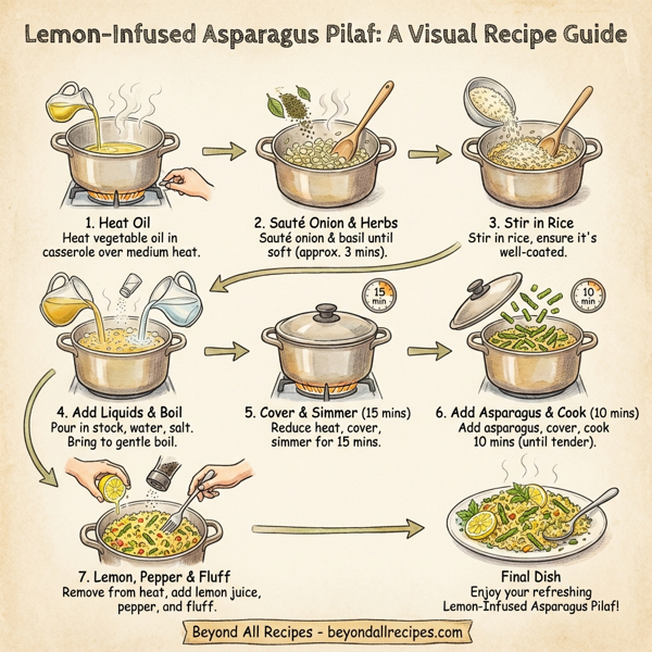 Lemon-Infused Asparagus Pilaf instructions