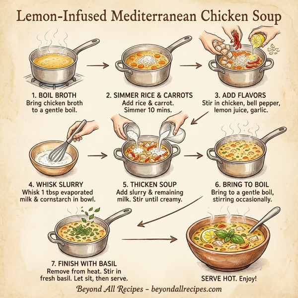 Lemon-Infused Mediterranean Chicken Soup instructions