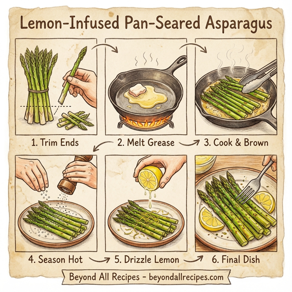 Lemon-Infused Pan-Seared Asparagus instructions