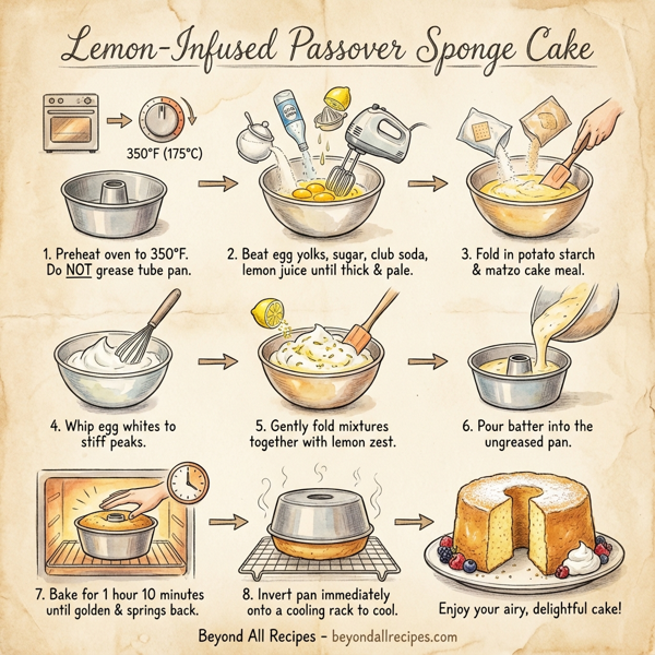 Lemon-Infused Passover Sponge Cake instructions