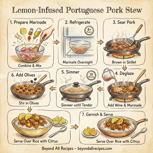 Lemon-Infused Portuguese Pork Stew instructions
