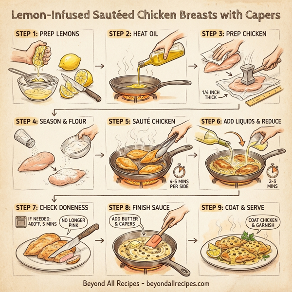 Lemon-Infused Sautéed Chicken Breasts with Capers instructions