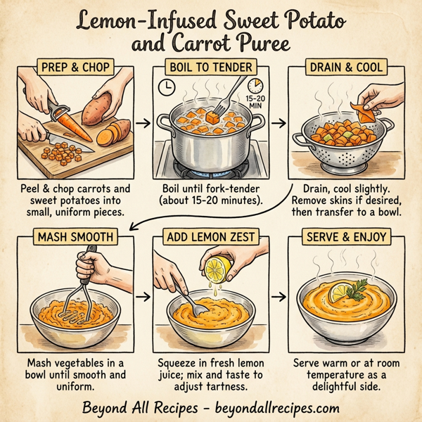 Lemon-Infused Sweet Potato and Carrot Puree instructions