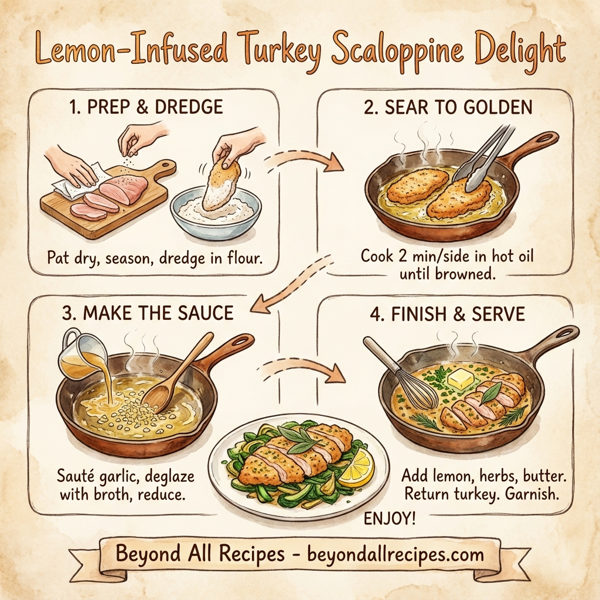 Lemon-Infused Turkey Scaloppine Delight instructions