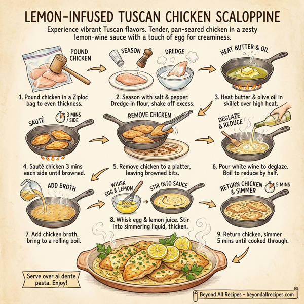 Lemon-Infused Tuscan Chicken Scaloppine instructions