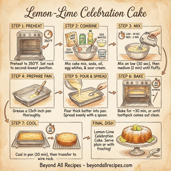Lemon-Lime Celebration Cake instructions