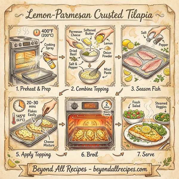 Lemon-Parmesan Crusted Tilapia instructions