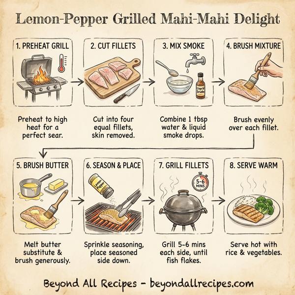 Lemon-Pepper Grilled Mahi-Mahi Delight instructions