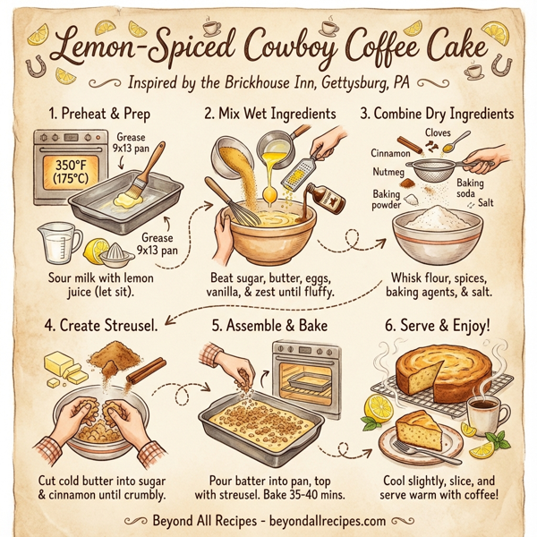 Lemon-Spiced Cowboy Coffee Cake instructions
