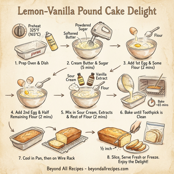 Lemon-Vanilla Pound Cake Delight instructions