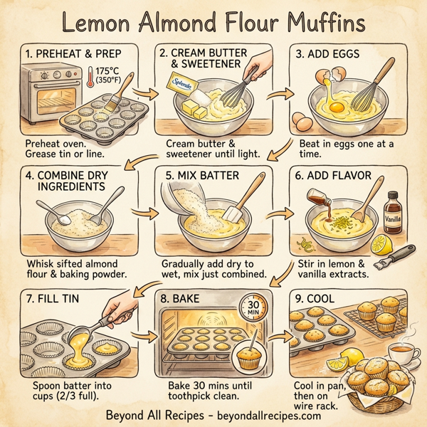 Lemon Almond Flour Muffins instructions