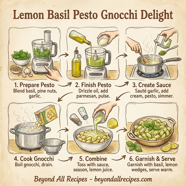 Lemon Basil Pesto Gnocchi Delight instructions