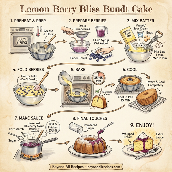 Lemon Berry Bliss Bundt Cake instructions