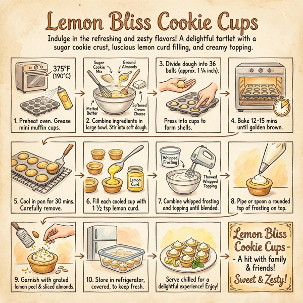 Lemon Bliss Cookie Cups instructions