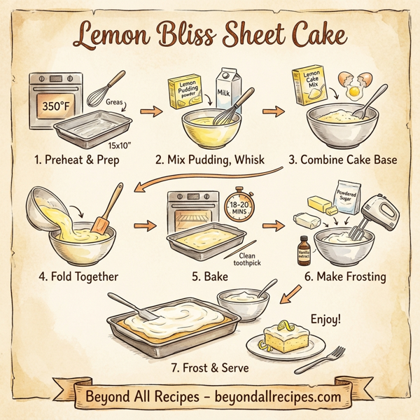 Lemon Bliss Sheet Cake instructions